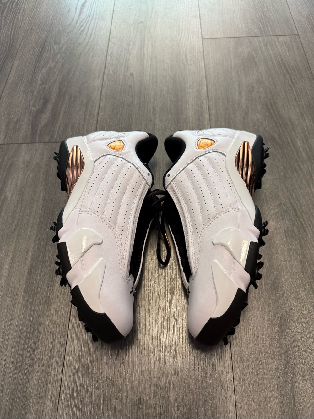 NEW Nike Air Jordan 14 Golf US Open White Copper HV4813 100 Men Size 7